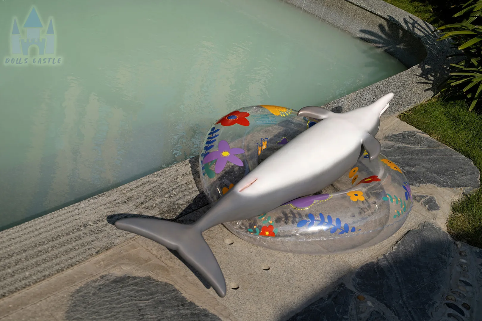 Patung Seks Silikon Dolphin 130cm (4 kaki 3 inci) dengan Reka Bentuk Realistik